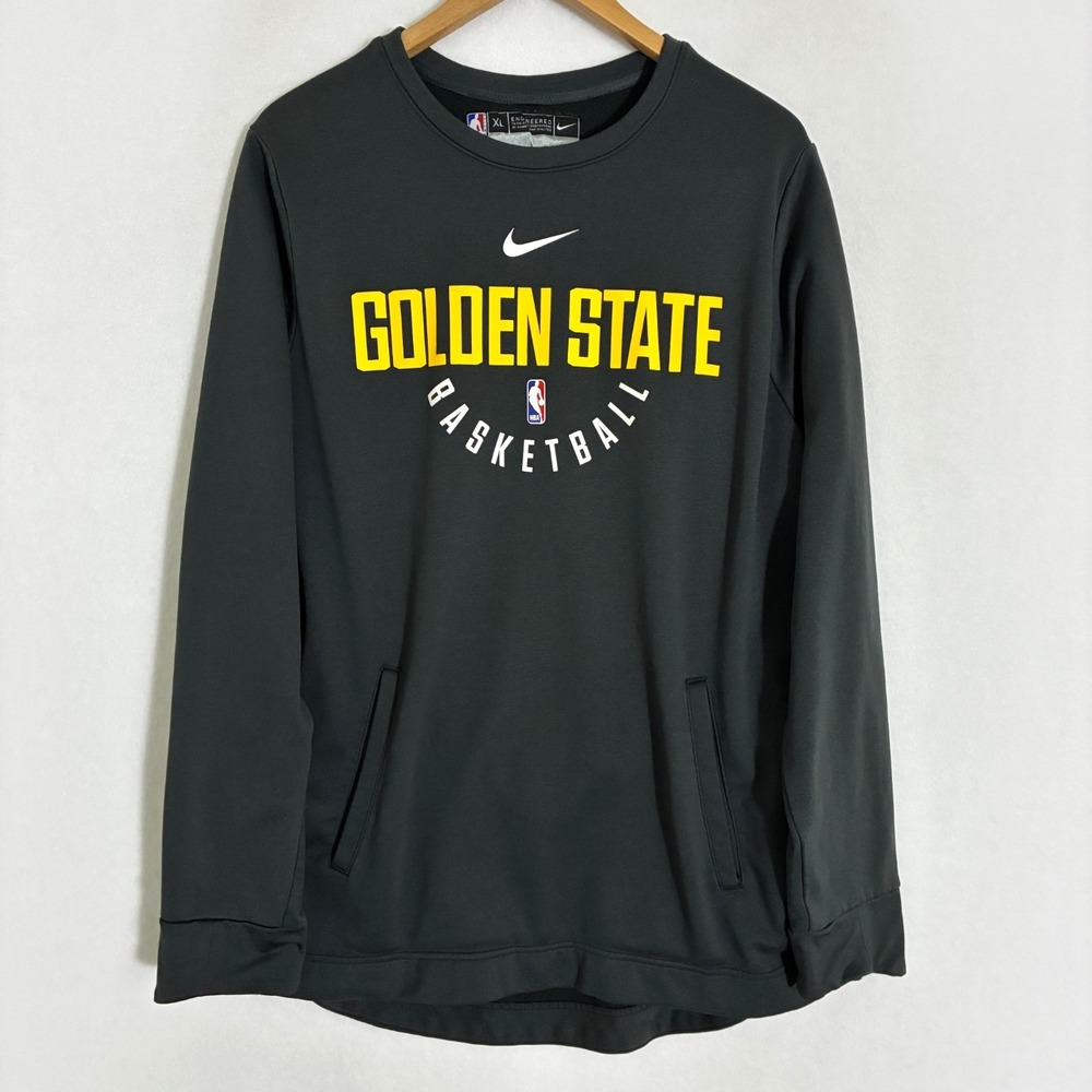Nike Golden State Warriors Basketball Fleece Line Pullover XL Center Swoosh Logo